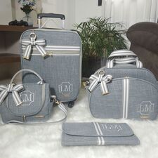 Kit Bolsas de Maternidade Cinza no Brooklin