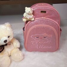Mochila Pequena Rosa Personalizada