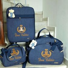 Mala e Bolsas Maternidade com o Nome do Bebê em Videira