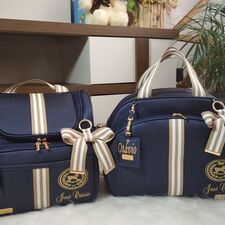 Kit Bolsa e Mochila com o Nome do Bebê em Farroupilha